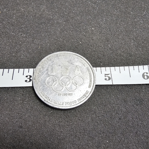 1996 Atlanta Olympic Games Silver Tone  Cycling Commemorative medal Coin Token s - Picture 11 of 11